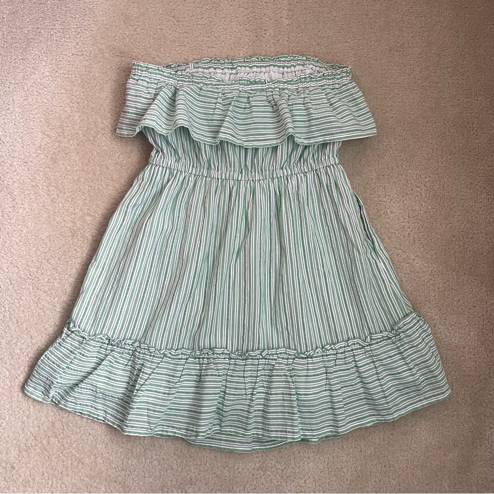 American Eagle Strapless Ruffle Dress - Picture 2 of 3